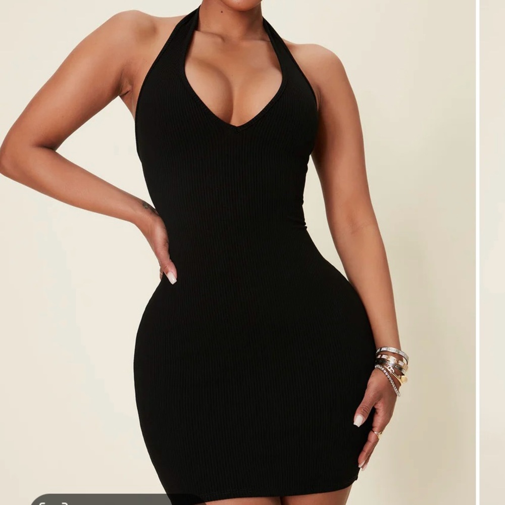 Halter top mini dress